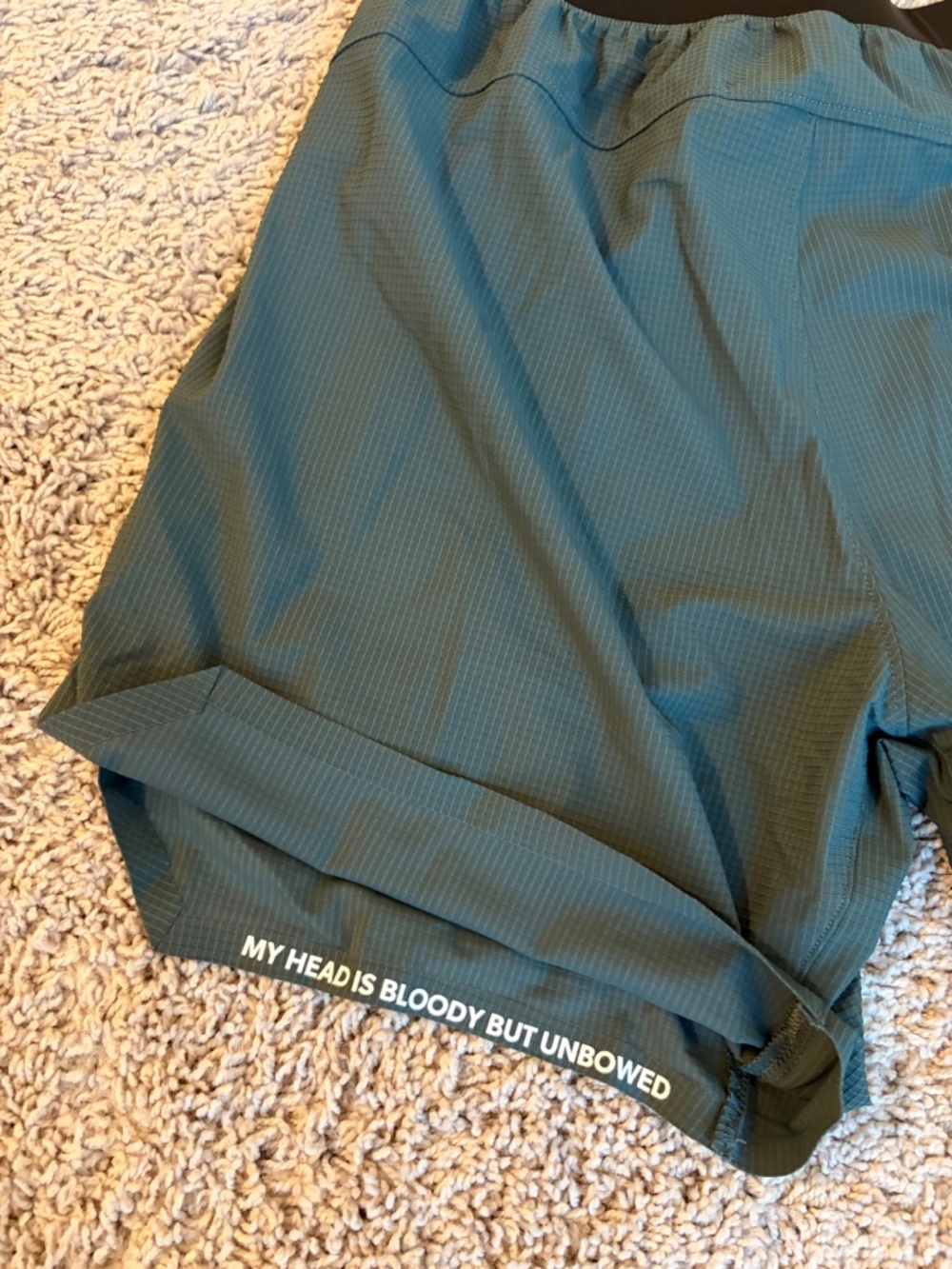 Rhône Invictus Ripstop Short - Unlined - 7" - Green/teal - Picture 4 of 4